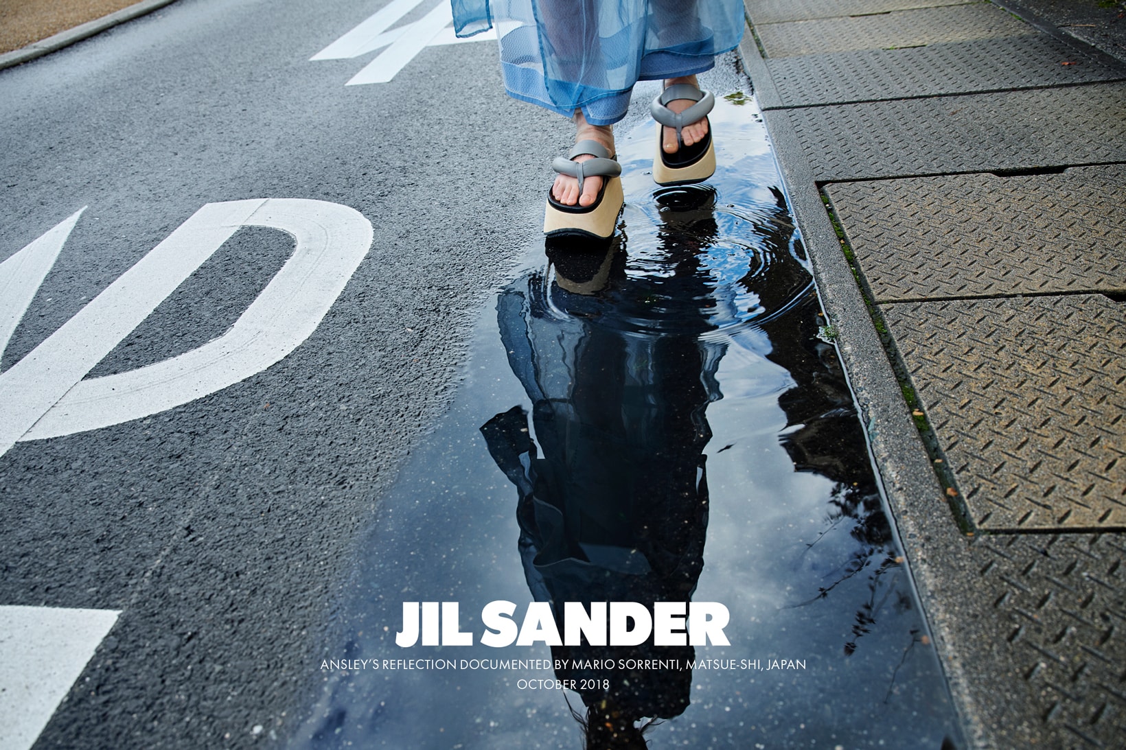Jil Sander Spring Summer 2019 Campaign Platform Sandals Grey Black
