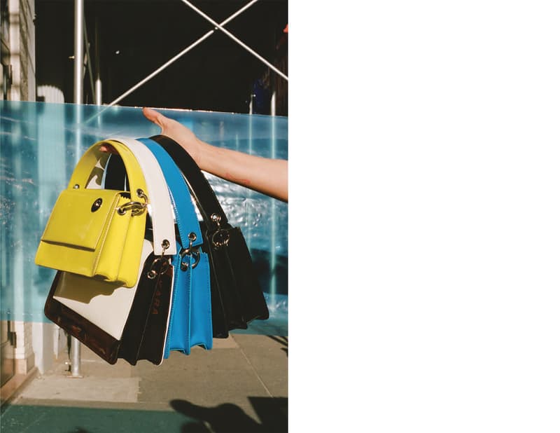 kara sarah law spring 2019 lookbook collection wearable handbags clothing shirt bag waistbag puffer tote leather lambskin