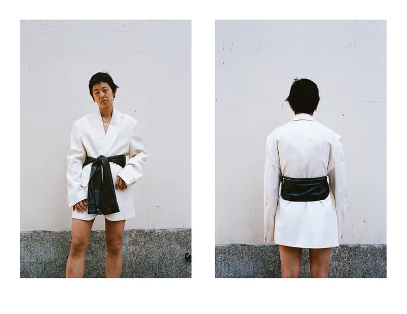 kara sarah law spring 2019 lookbook collection wearable handbags clothing shirt bag waistbag puffer tote leather lambskin