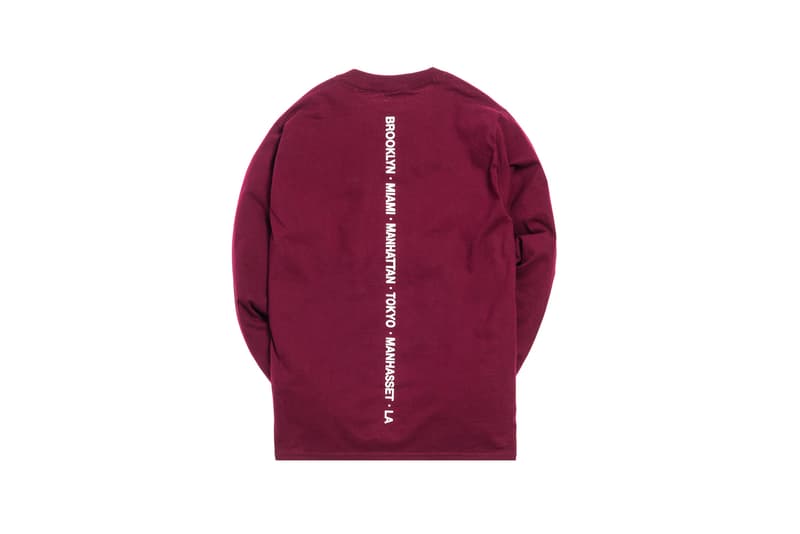 KITH Treats Capsule Collection Long Sleeve T-shirt Maroon