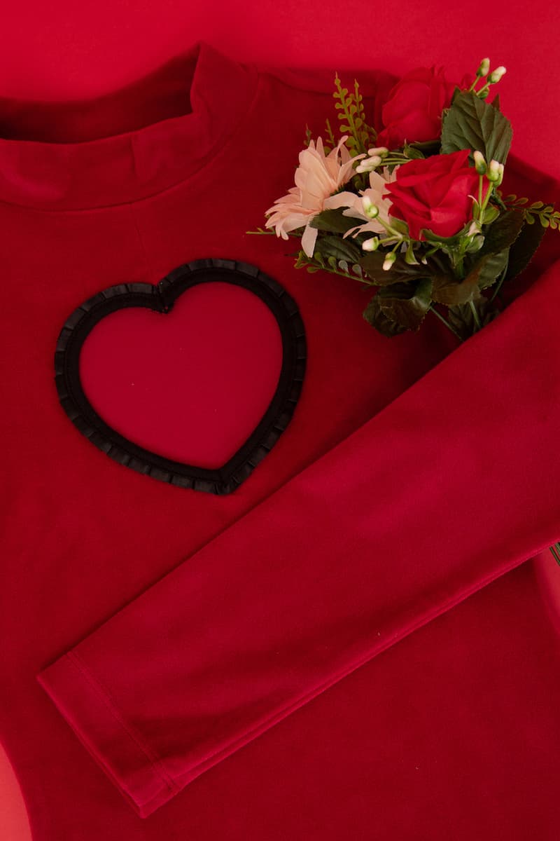 Lazy Oaf Valentine's Day Capsule Collection Red Pink Roses Graphic Pieces