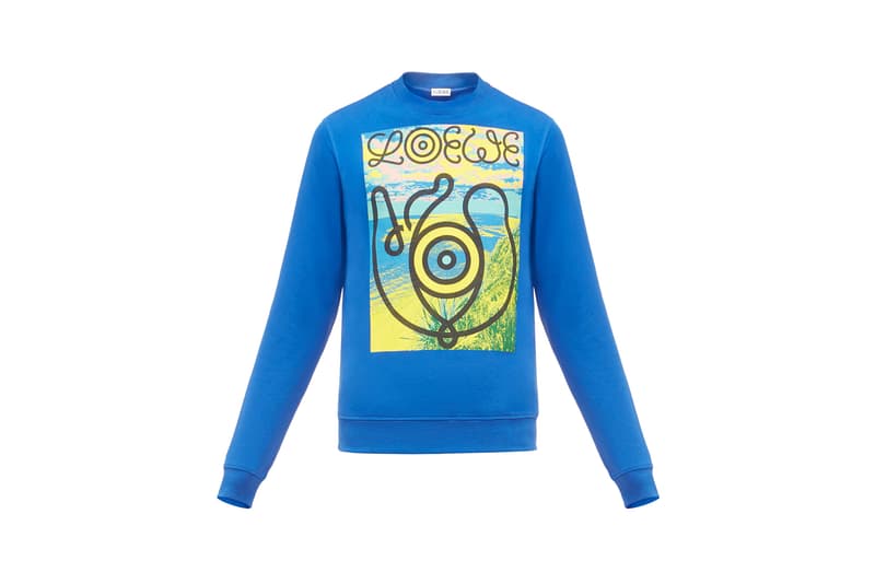 LOEWE Eye Nature Collection Logo Long Sleeve Teal