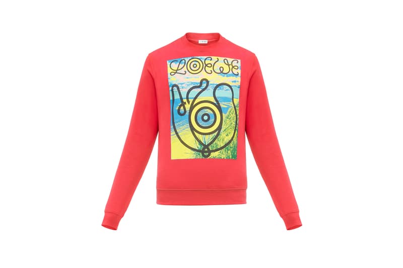 LOEWE Eye Nature Collection Logo Long Sleeve Red