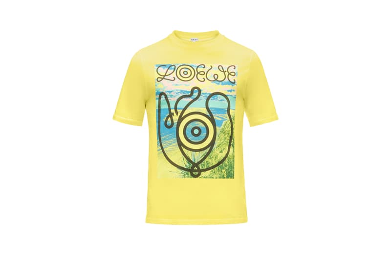 LOEWE Eye Nature Collection Logo T-shirt Yellow