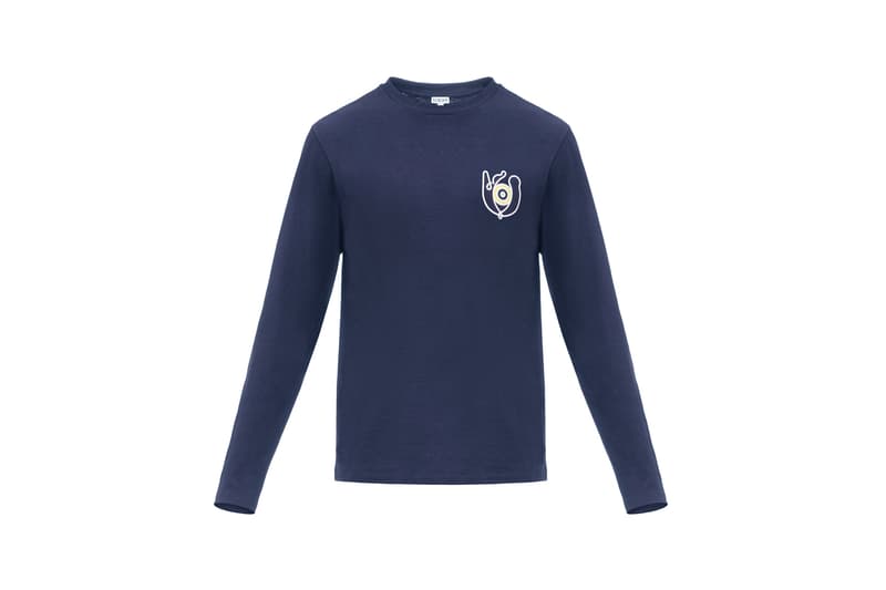 LOEWE Eye Nature Collection Long Sleeve Navy