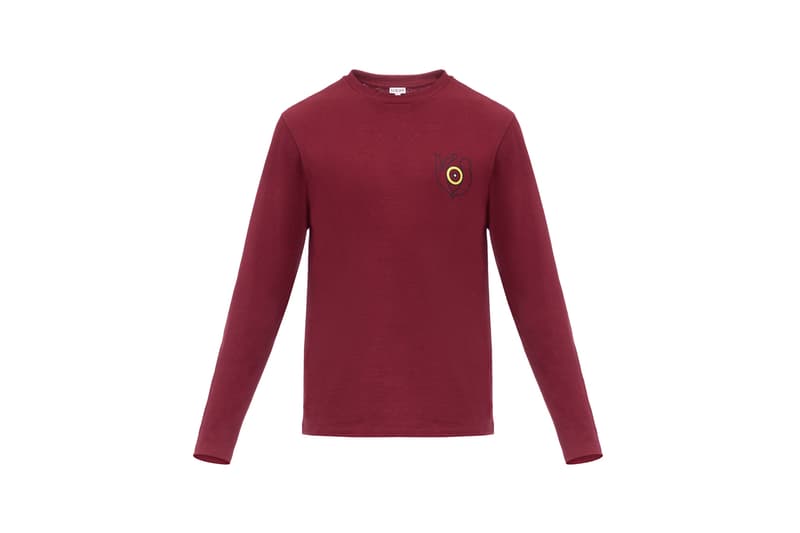 LOEWE Eye Nature Collection Long Sleeve Maroon