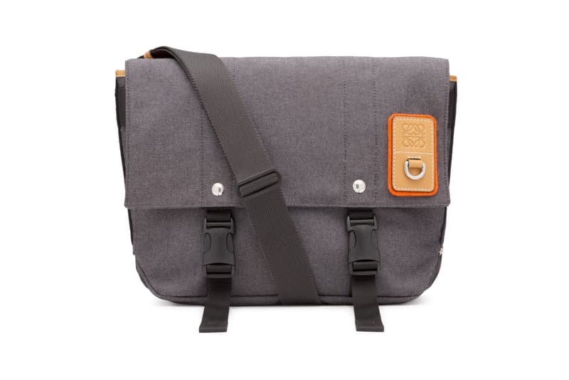 LOEWE Eye Nature Collection Messenger Bag Grey