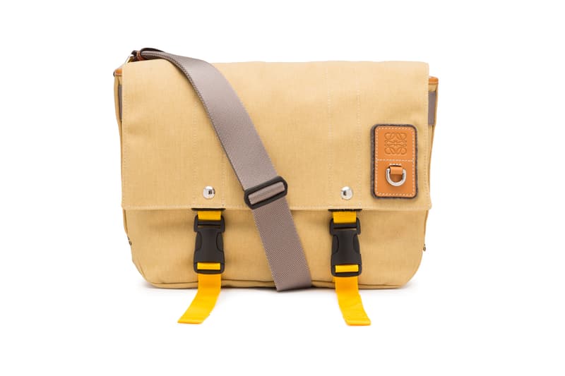 LOEWE Eye Nature Collection Messenger Bag Tan