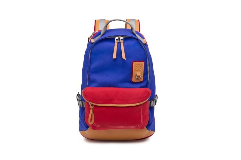 LOEWE Eye Nature Collection Backpack Blue Red