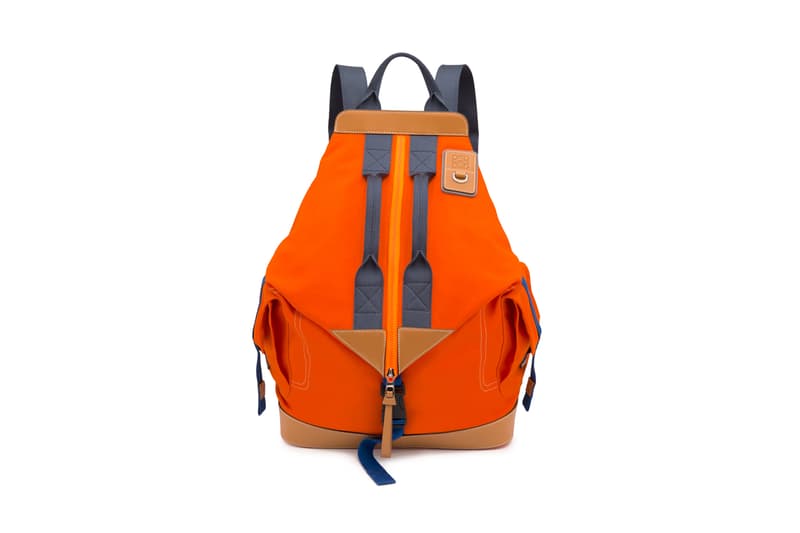 LOEWE Eye Nature Collection Zip Up Backpack Orange