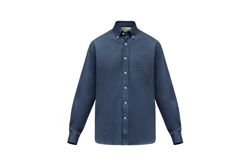 LOEWE Eye Nature Collection Collared Shirt Navy