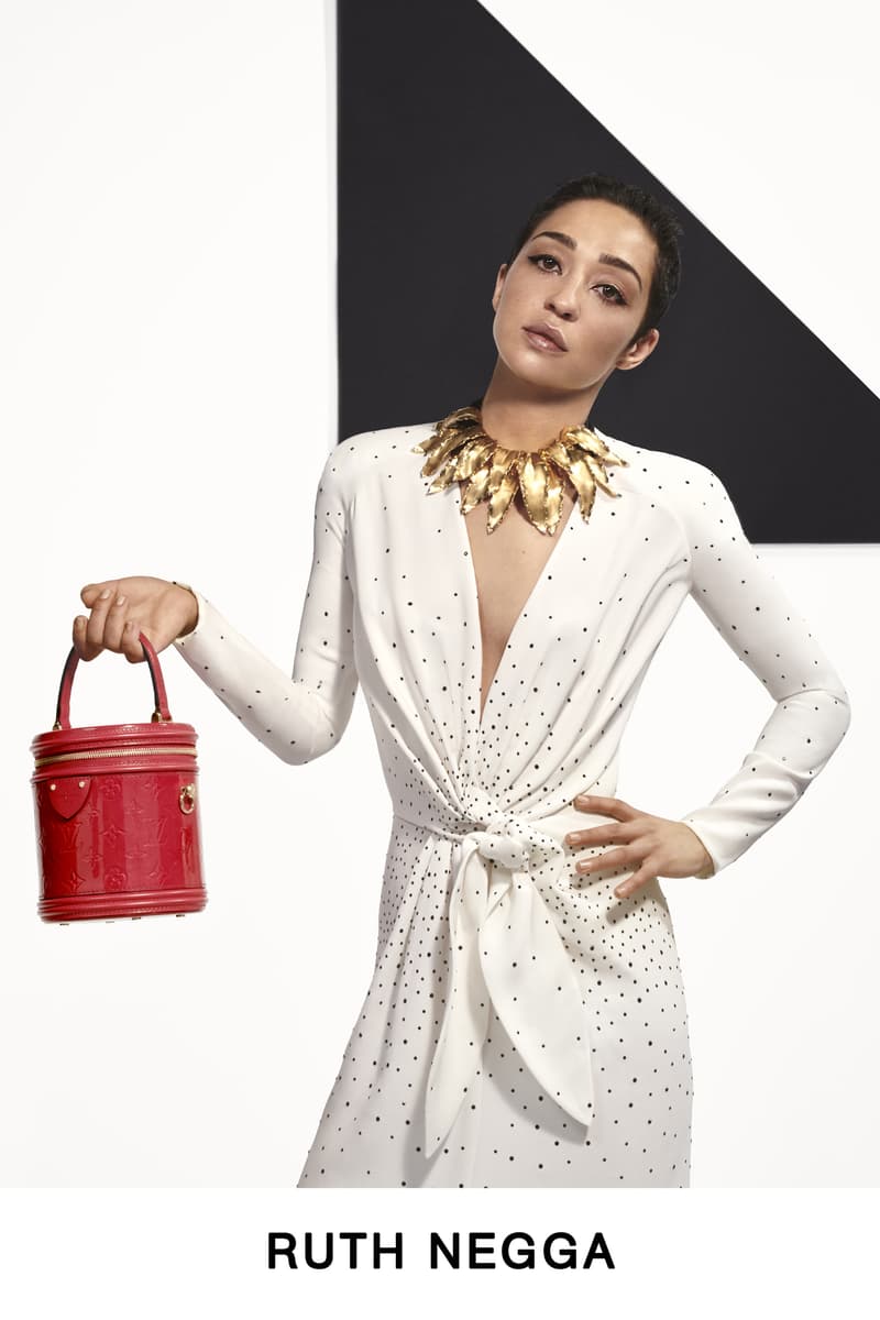 Louis Vuitton Pre-Fall 2019 Lookbook Ruth Negga Dress White