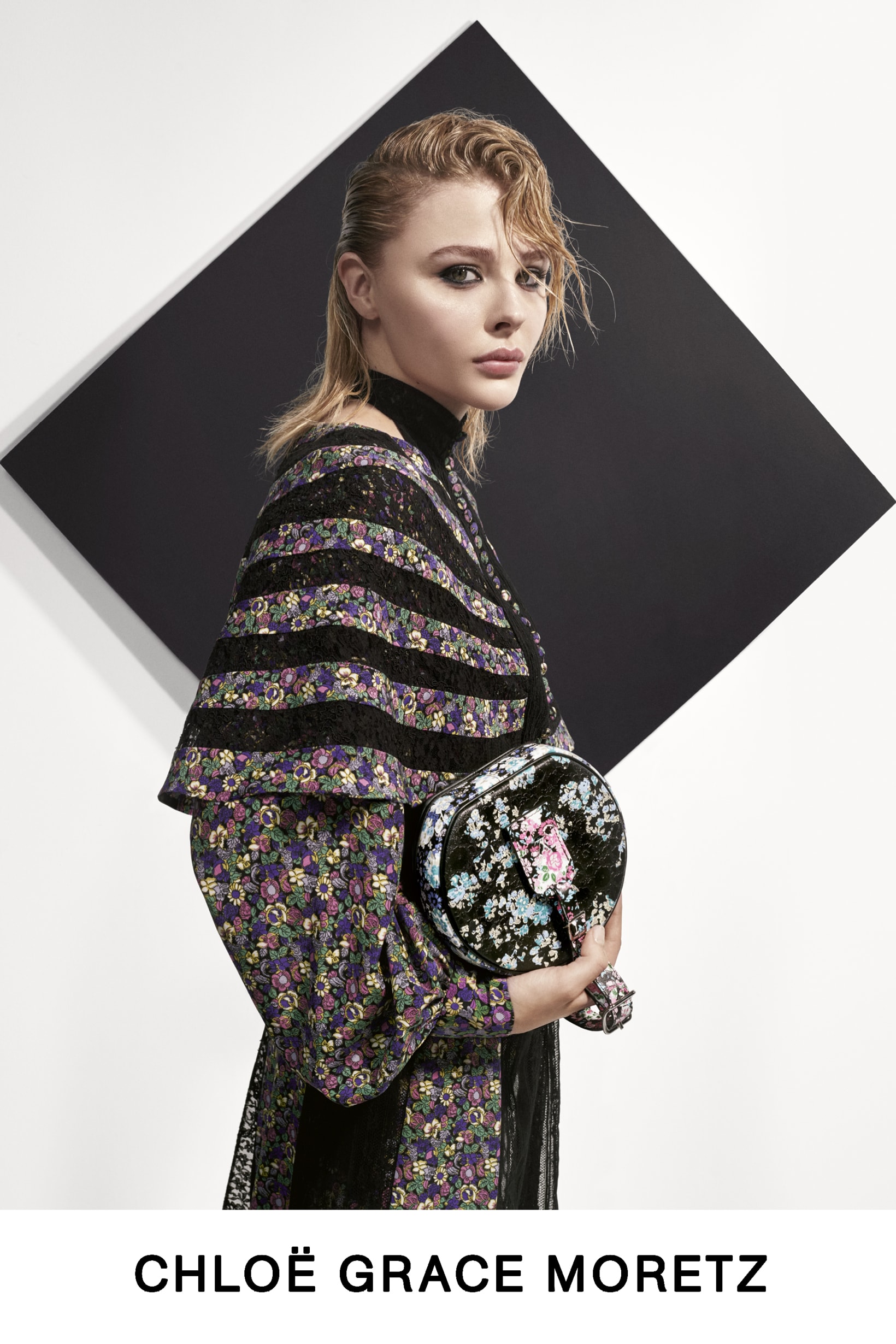 Louis Vuitton Pre-Fall 2019 Lookbook Chloe Grace Moretz Dress Black