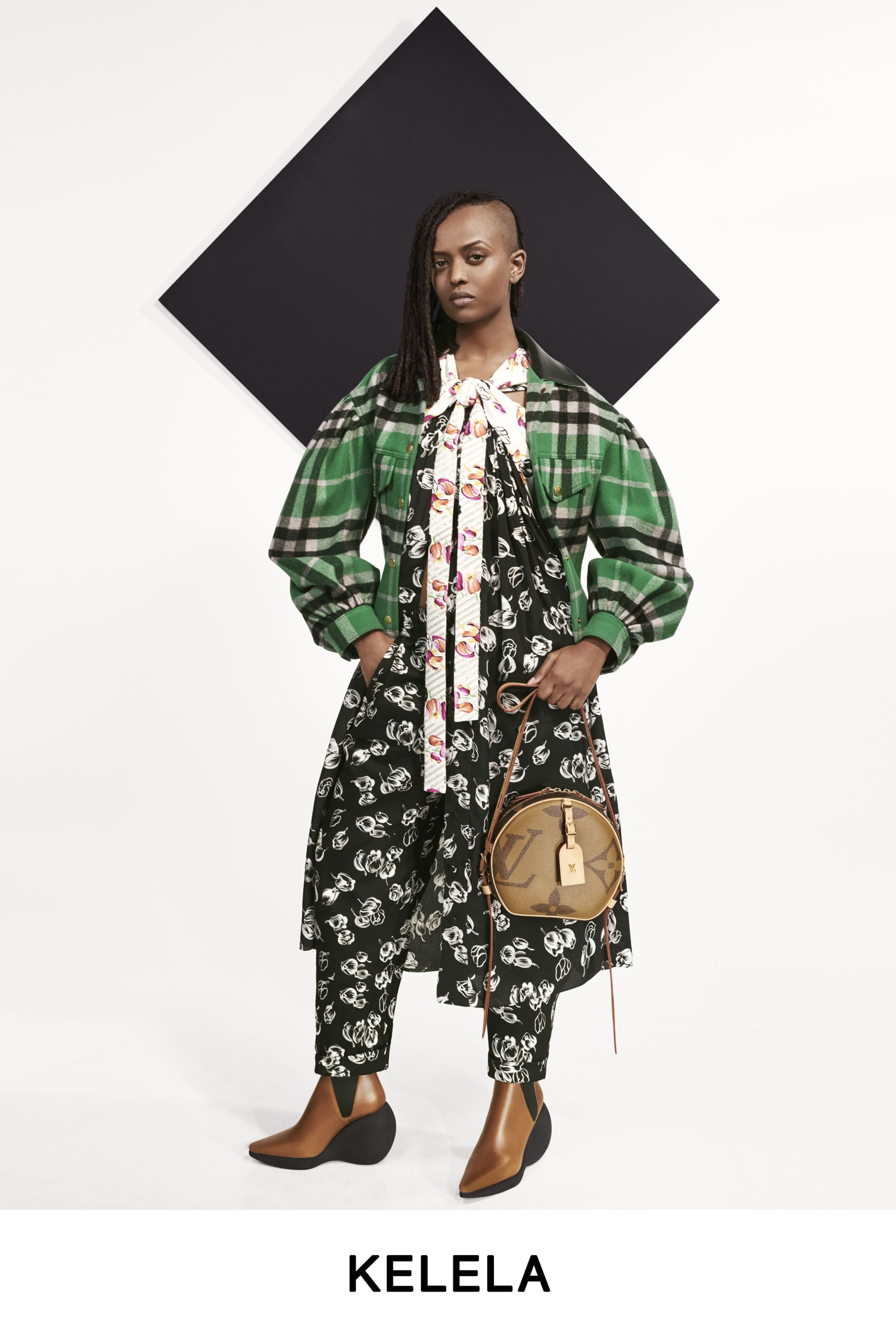 Louis Vuitton Pre-Fall 2019 Lookbook Kelela Top Green