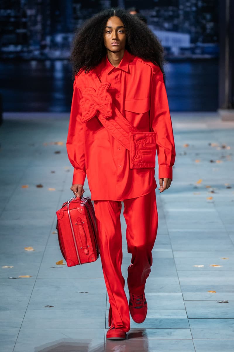 Virgil Abloh's Louis Vuitton Fall/Winter 2019 Runway Collection louis vuitton 2001 pre owned ellipse mm tote bag item Full Michael Jackson