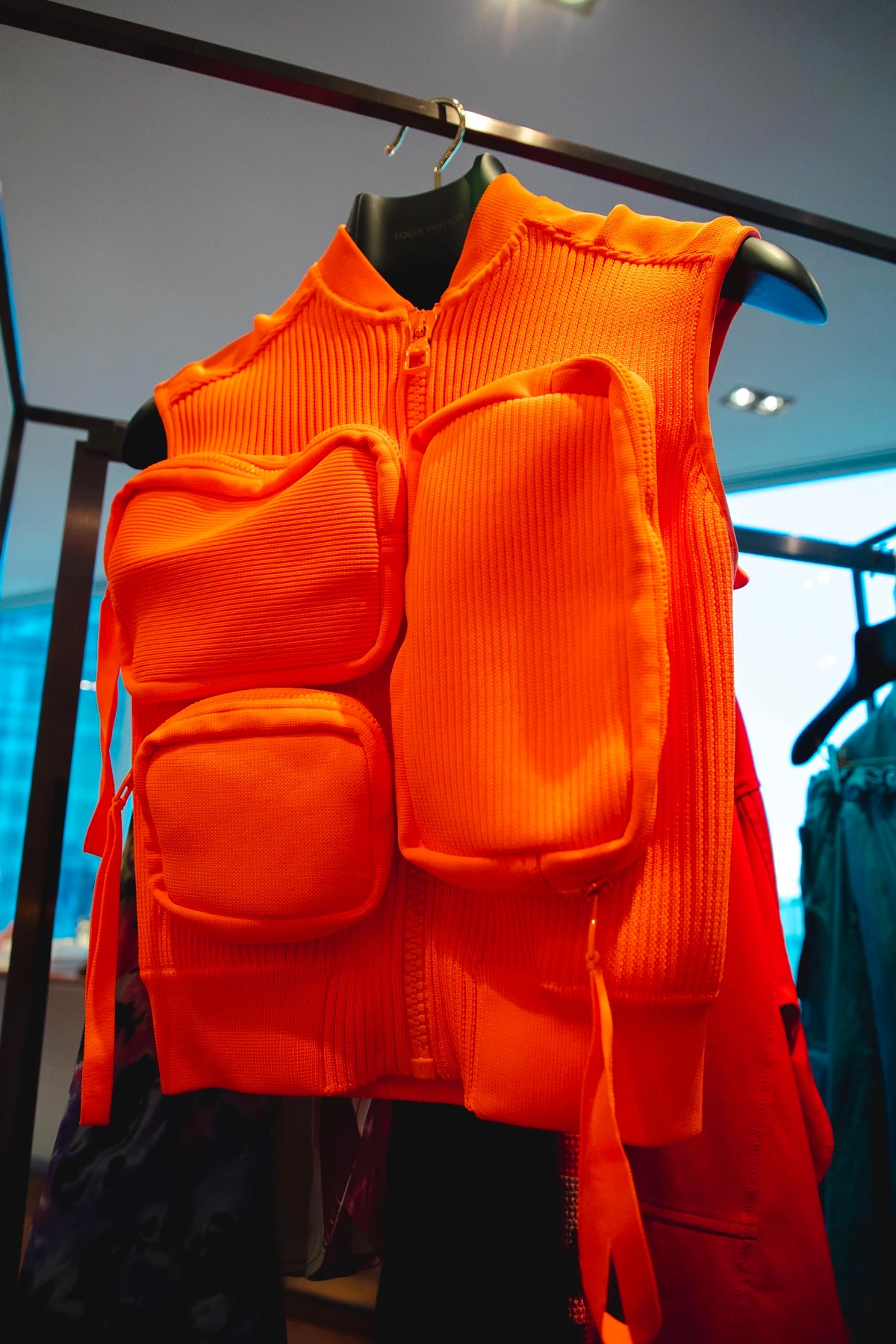 louis vuitton virgil abloh ss19 spring summer 2019 menswear orange neon vest