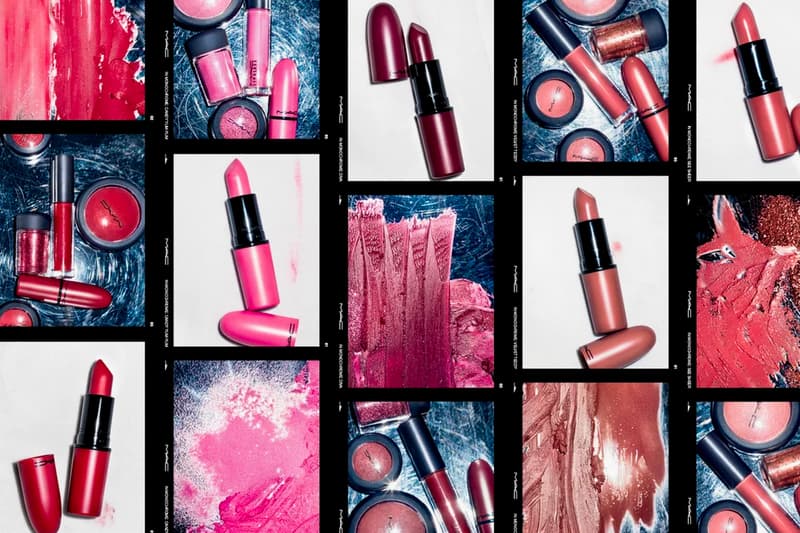 MAC in Monochrome Lipstick Eyeshadow Blush