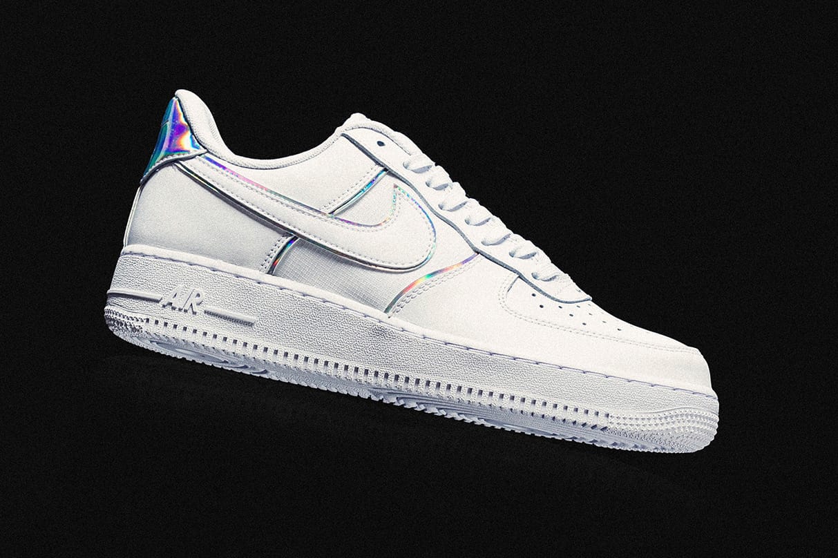 nike iridescent air force ones