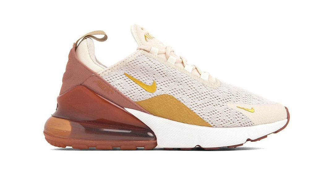 Nike air max 270 light cream metallic gold Clearance