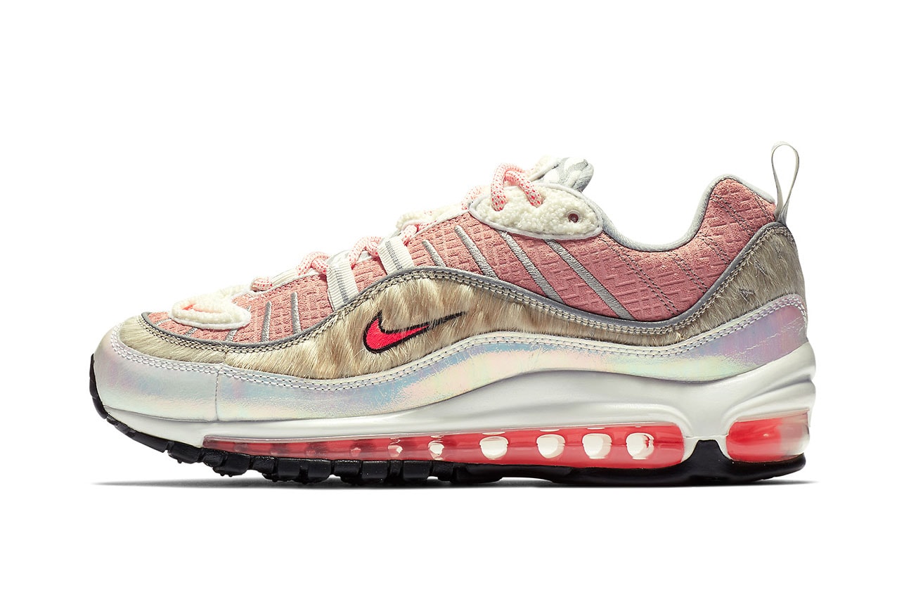 Nike Air Max 98 What the Chinese New Year Bleached Coral Bright Crimson 