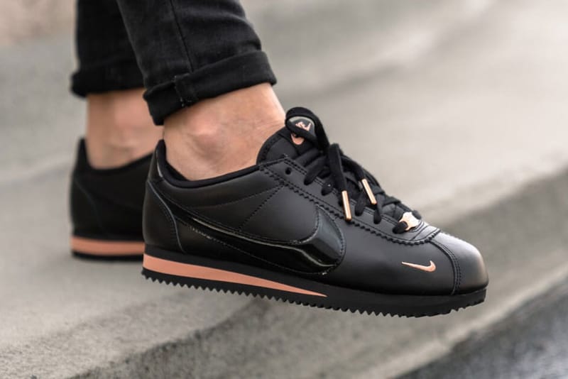 Shop Nike's Classic Cortez in Black \u0026 Rose Gold | HYPEBAE