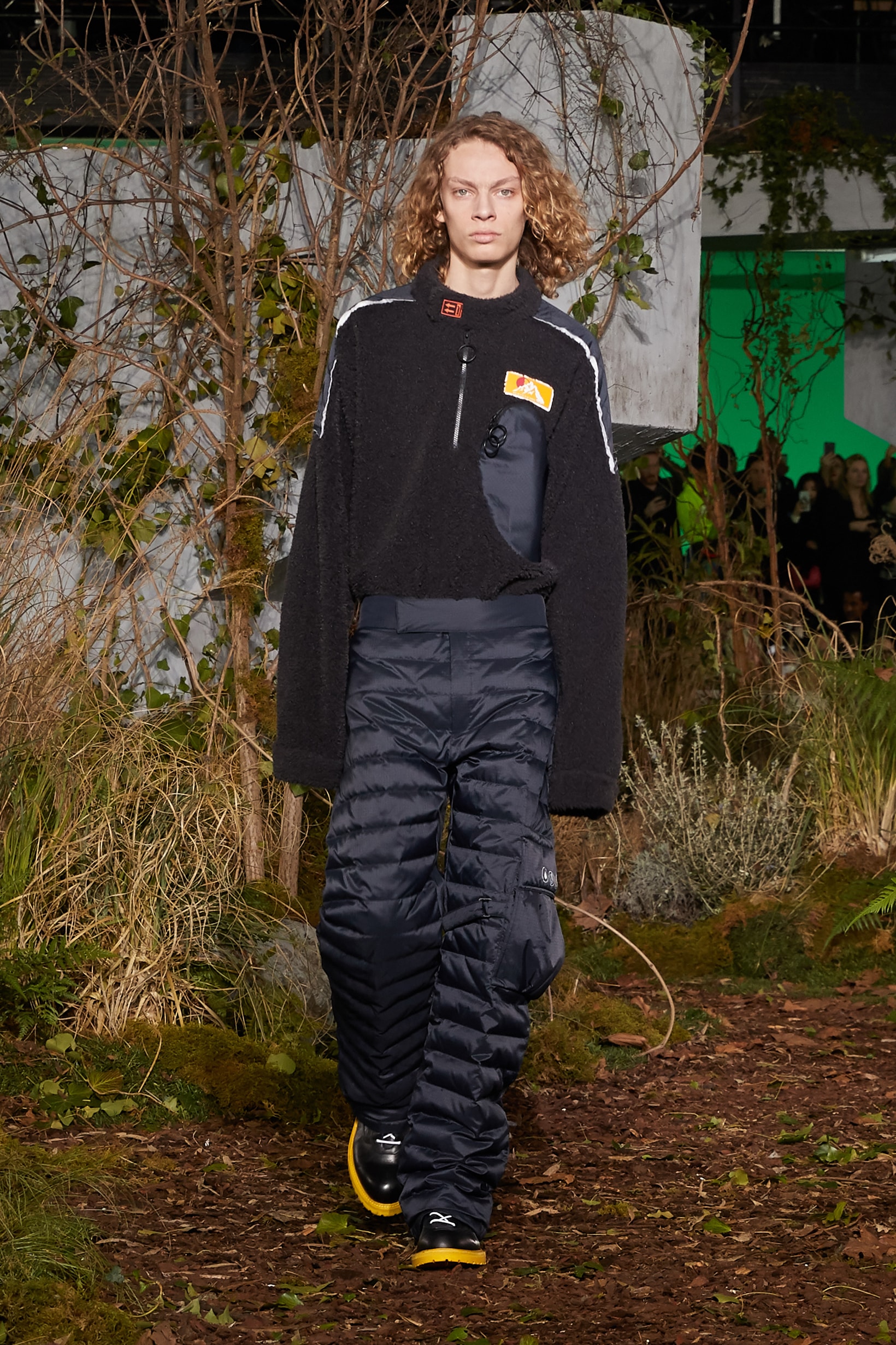 Off-White Virgil Abloh Fall Winter 2019 Paris Fashion Week Show Collection Backstage Sweater Pants Black