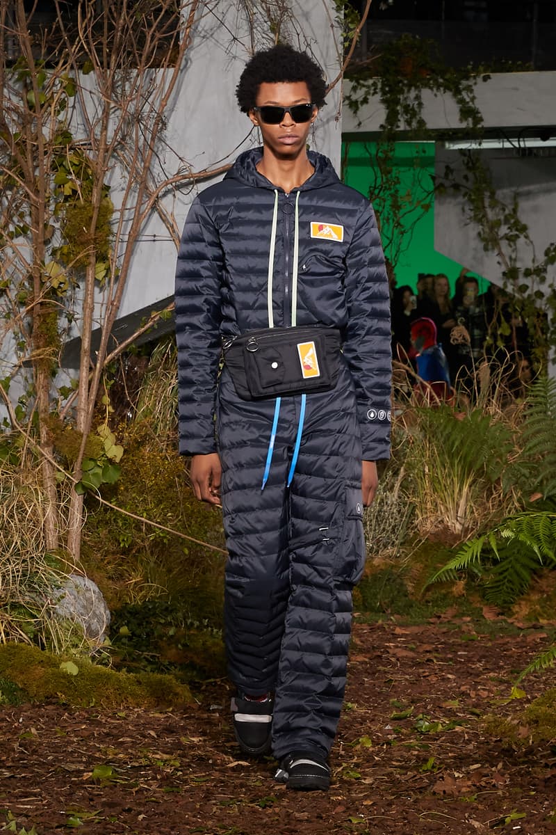 Off-White Virgil Abloh Fall Winter 2019 Add this to your skincare lineup now Show Collection Backstage Jacket Pants Black