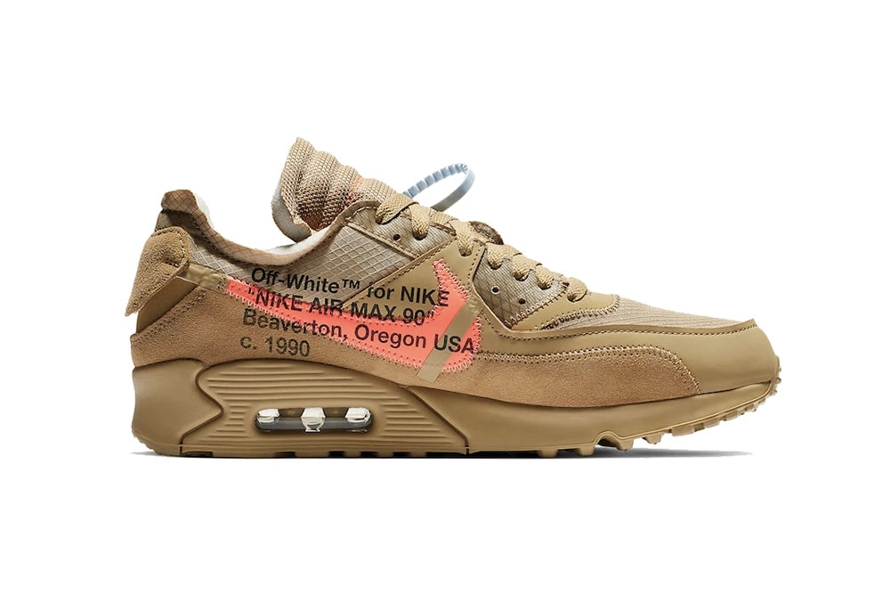 Off-White™ x Nike's Air Max 90 "Desert Ore" Release Date Virgil Abloh The Ten Collaboration