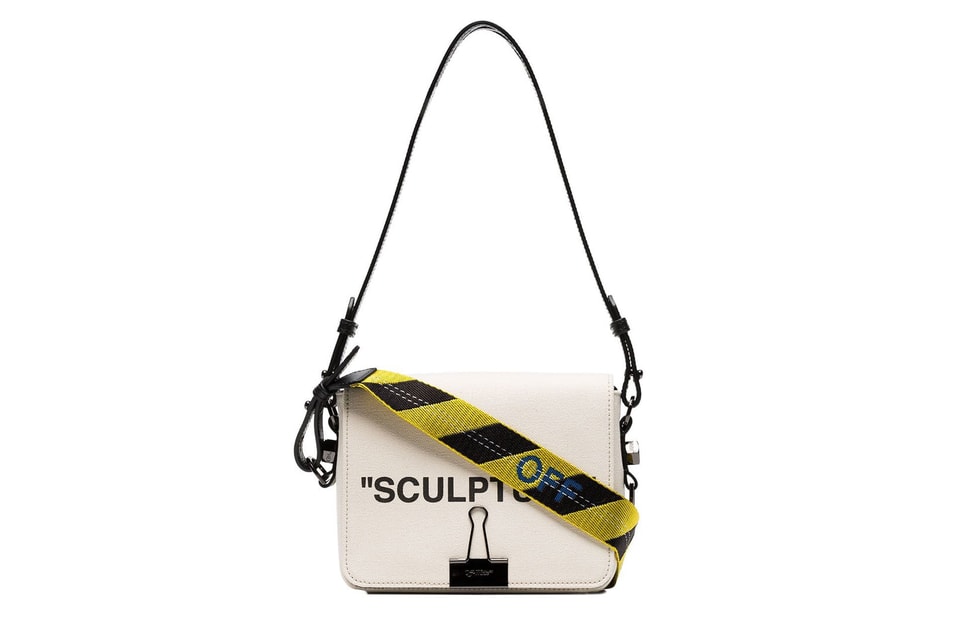 Sculpture leather handbag Off-White Black in Leather - 31013914
