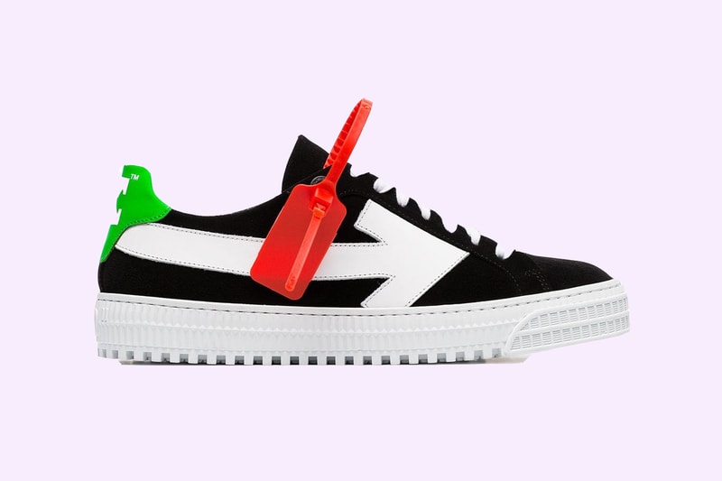 Off-White Suede Arrow Sneaker Black White