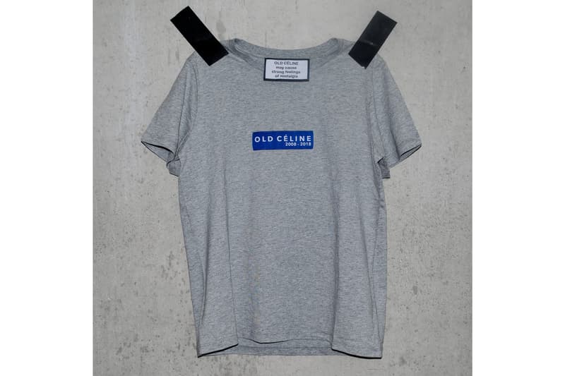 Old Céline T Shirt White Gray 