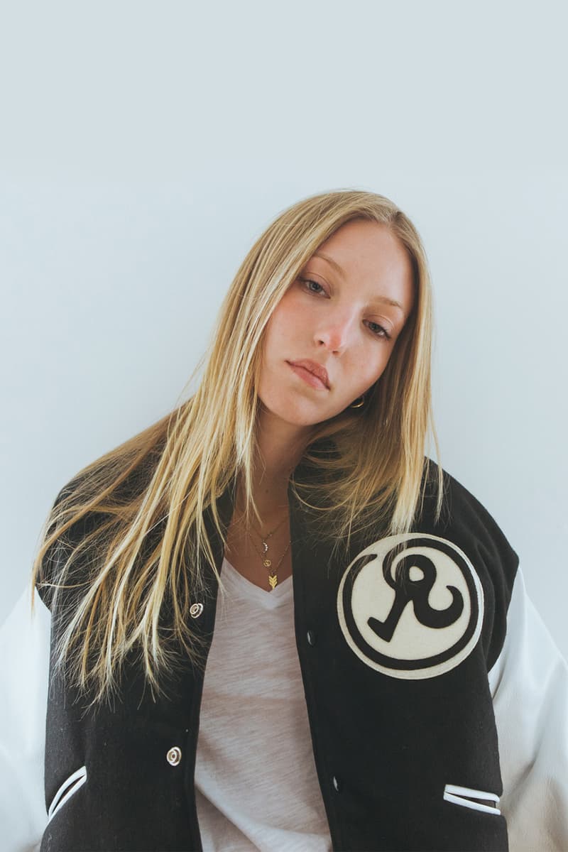 Olympia Le Tan x Richardson Varsity Jacket Black White