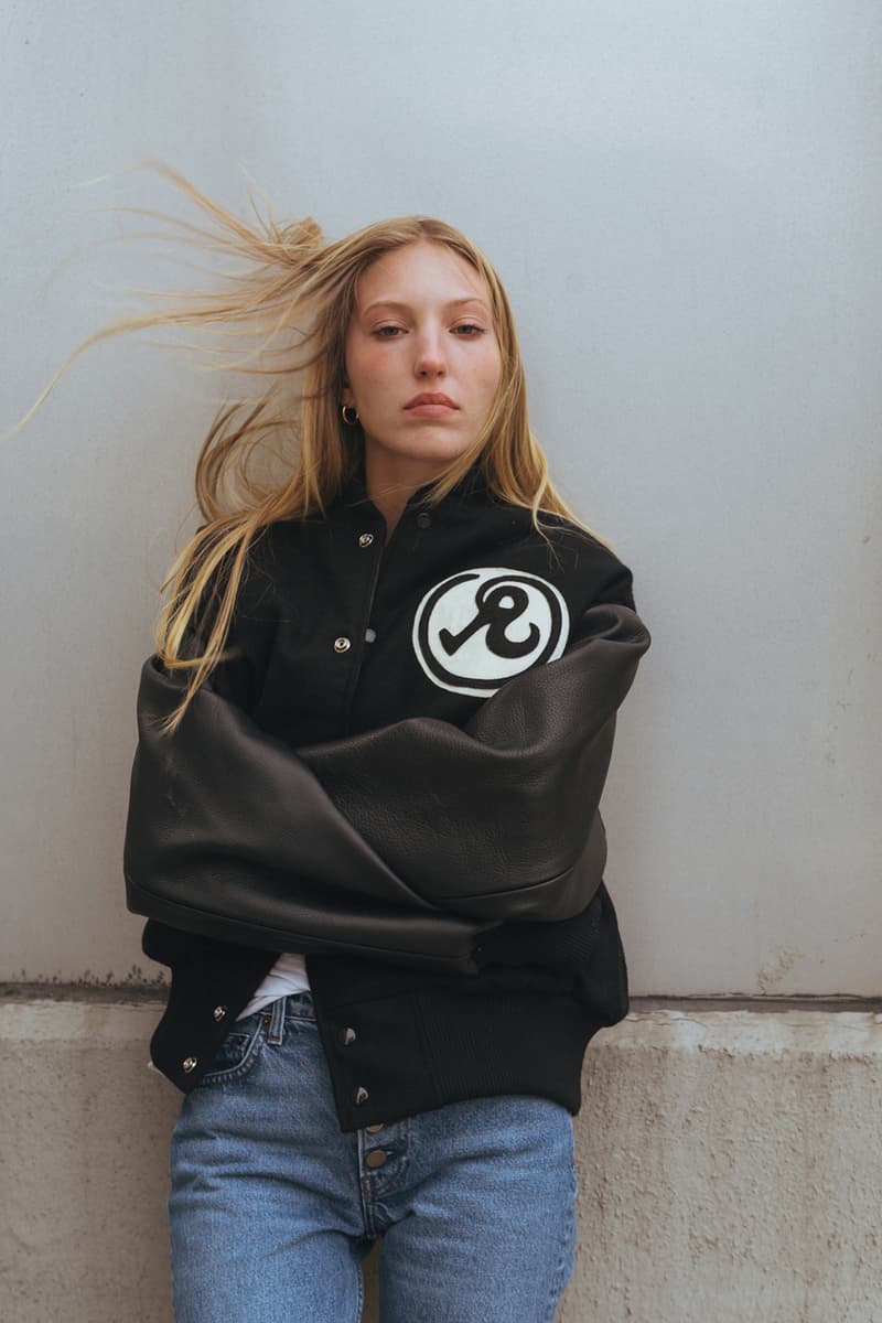 Olympia Le Tan x Richardson Varsity Jacket Black