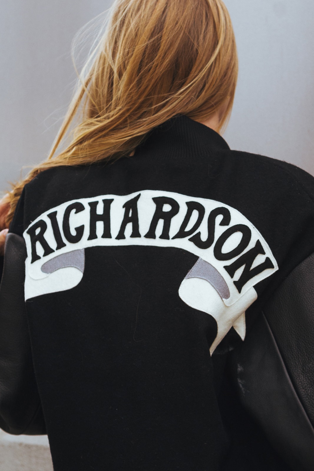Olympia Le Tan x Richardson Varsity Jacket Black