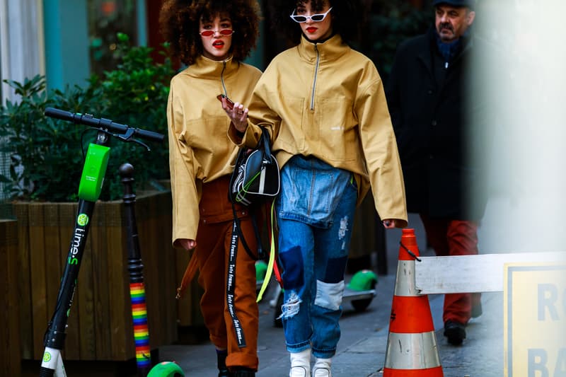 Paris Fashion Week Men's FW19 Streetstyle Snaps Off-White Chanel Heron Preston Jerry Lorenzo Maisie Wiliams Sita Abellan Aleali May