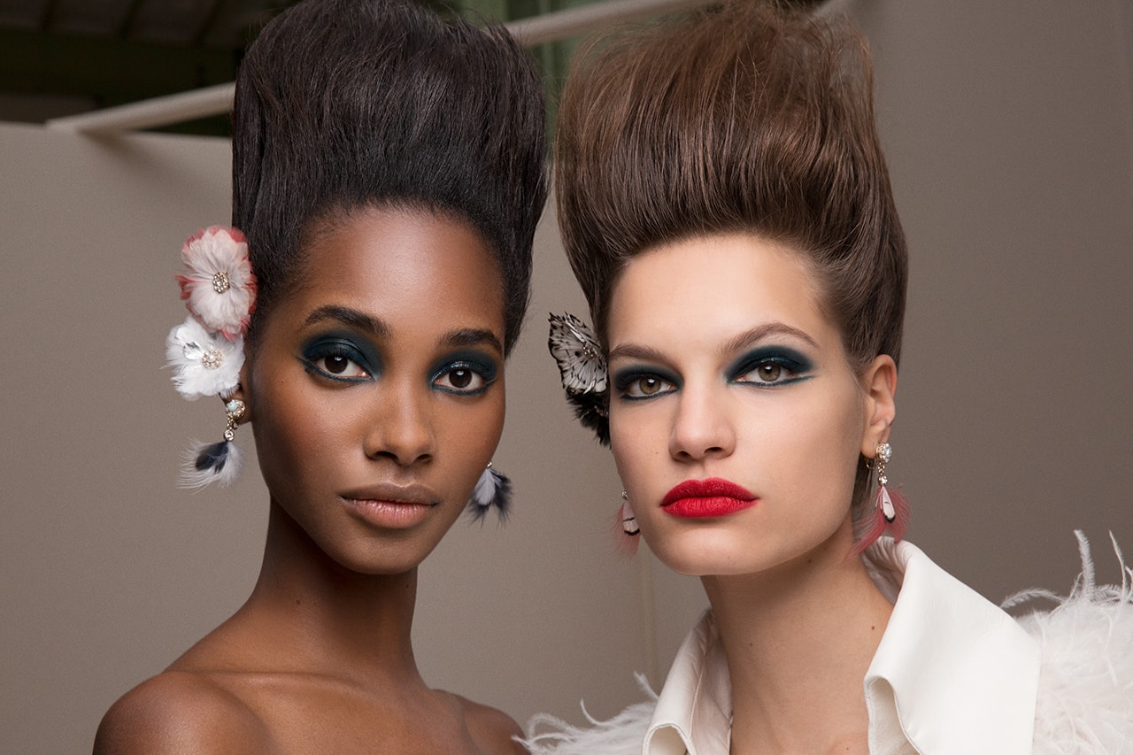 Chanel Paris Haute Couture Week Beauty Hair Makeup Models Backstage SS19 Spring Summer 2019 Karl Lagerfeld