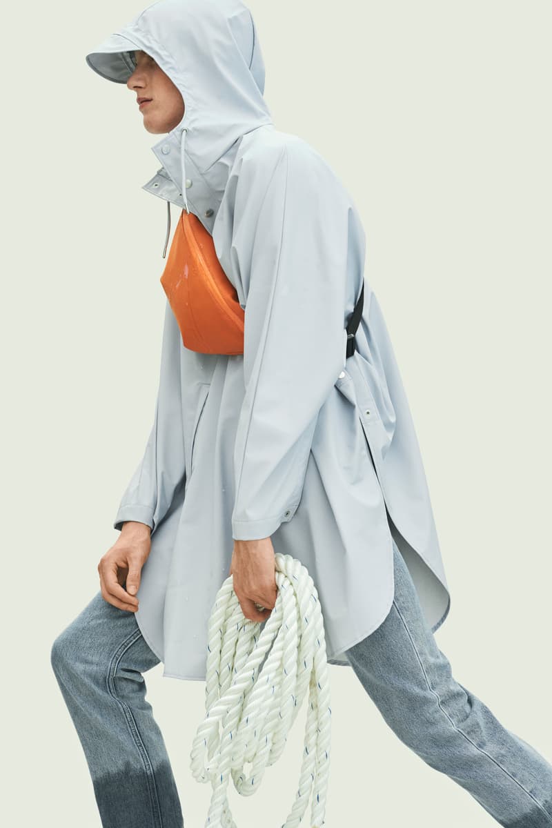 Rains Spring Summer 2019 Campaign Raincoat Blue