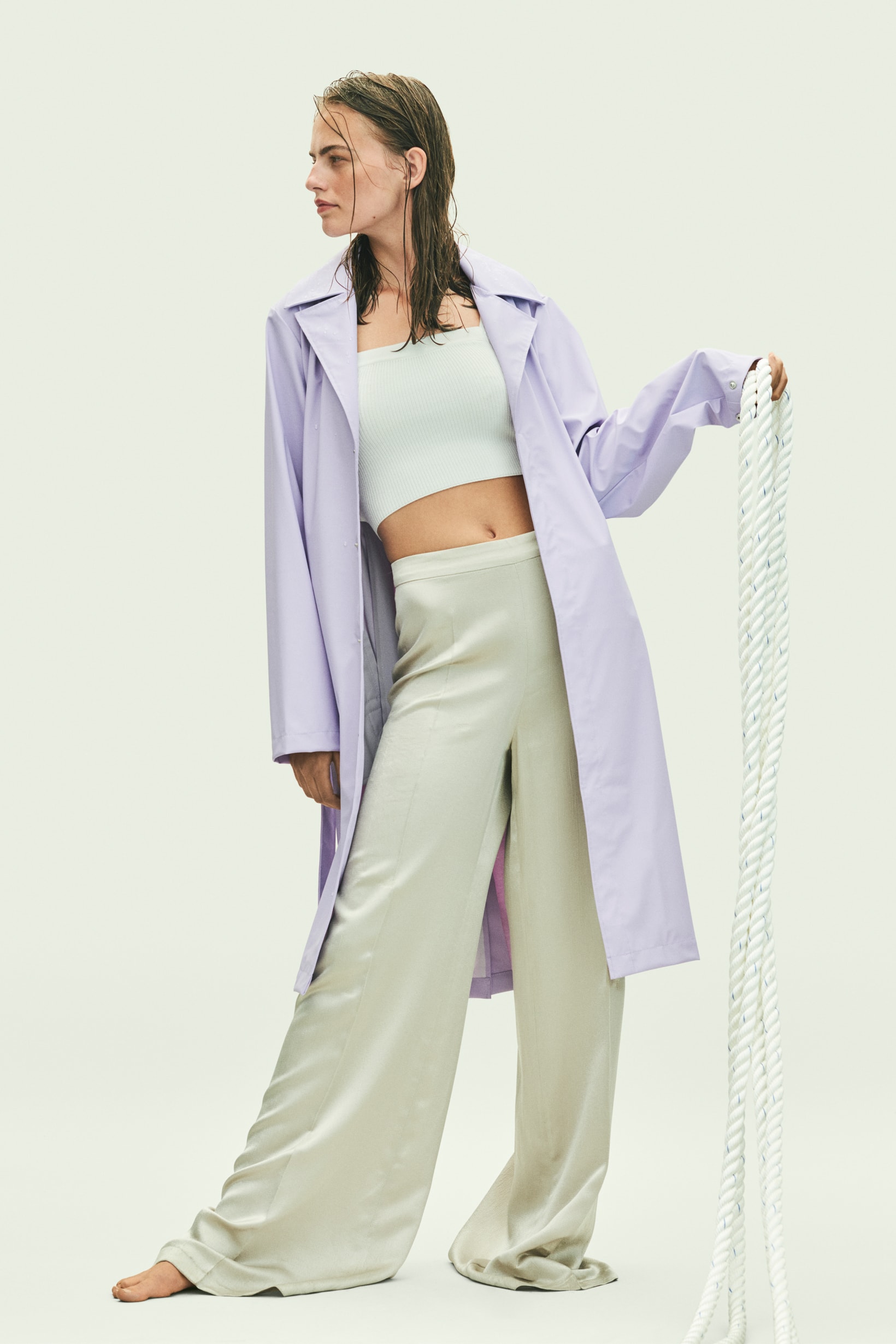 Rains Spring Summer 2019 Campaign Raincoat Lavender