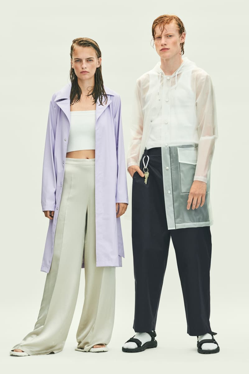 Rains Spring Summer 2019 Campaign Raincoats Lavender Clear