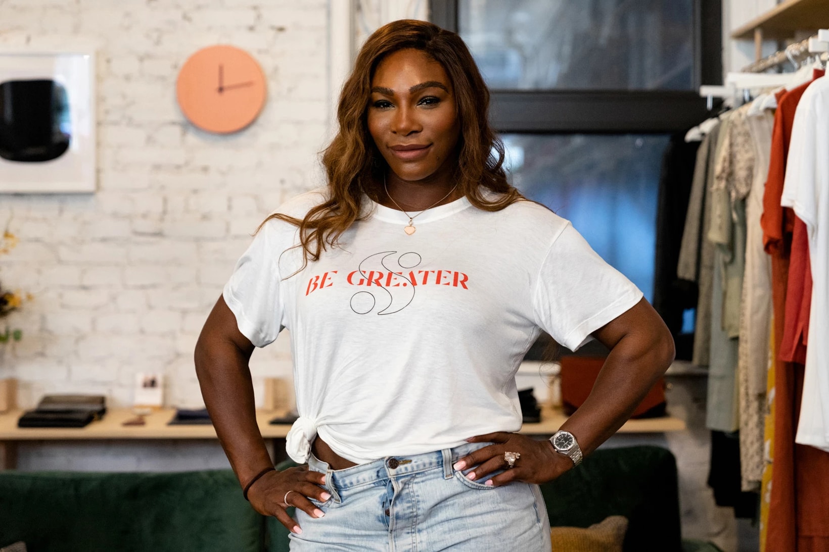 Serena Williams Pop-Up T-shirt White