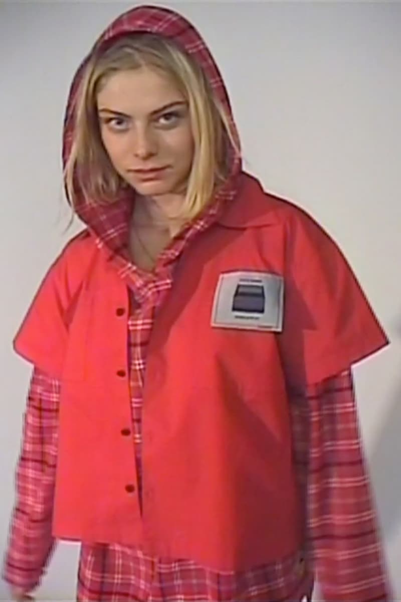 Opening Ceremony Skidz Capsule Collection Plaid Long Sleeved Shirt Hoodie Red