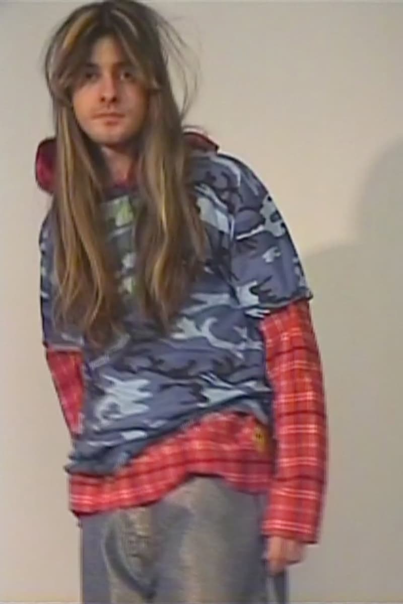 Opening Ceremony Skidz Capsule Collection Plaid Long Sleeved Shirt Red T-shirt Blue