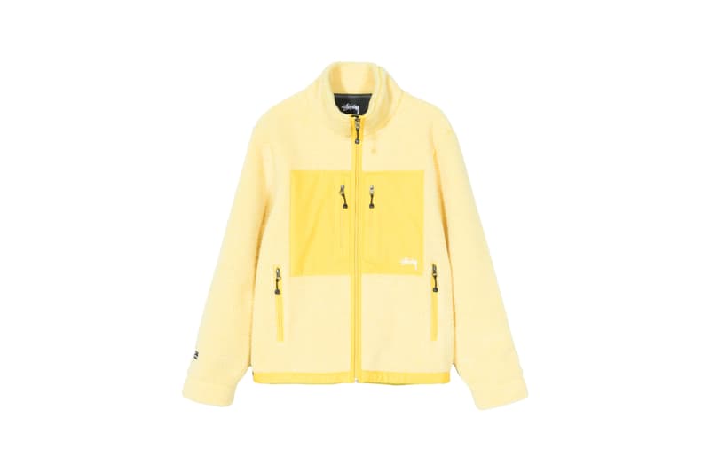Stussy x GORE-TEX Sherpa Fleece Jacket Yellow