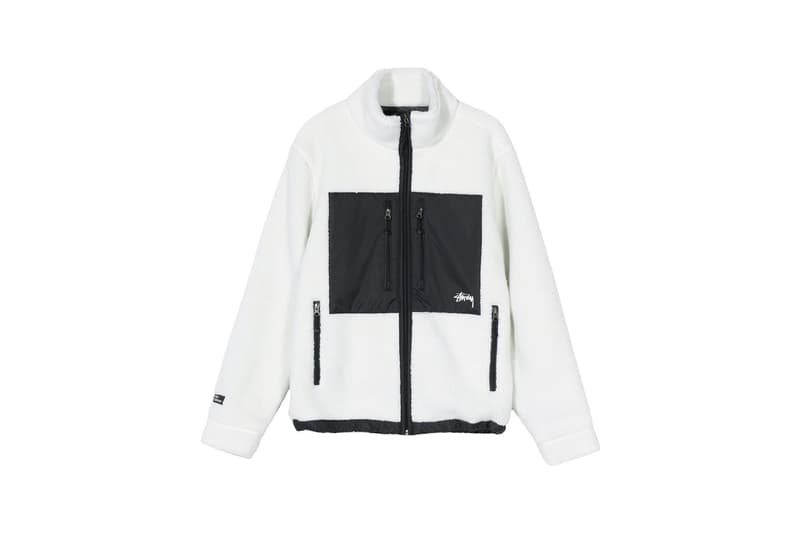 Stussy x GORE-TEX Sherpa Fleece Jacket White