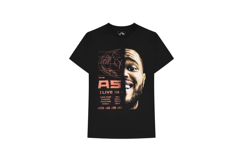 The Weeknd Asia Tour Merch Collection T-shirt Black