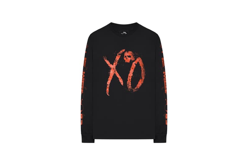 The Weeknd Asia Tour Merch Collection Long Sleeved T-shirt Black