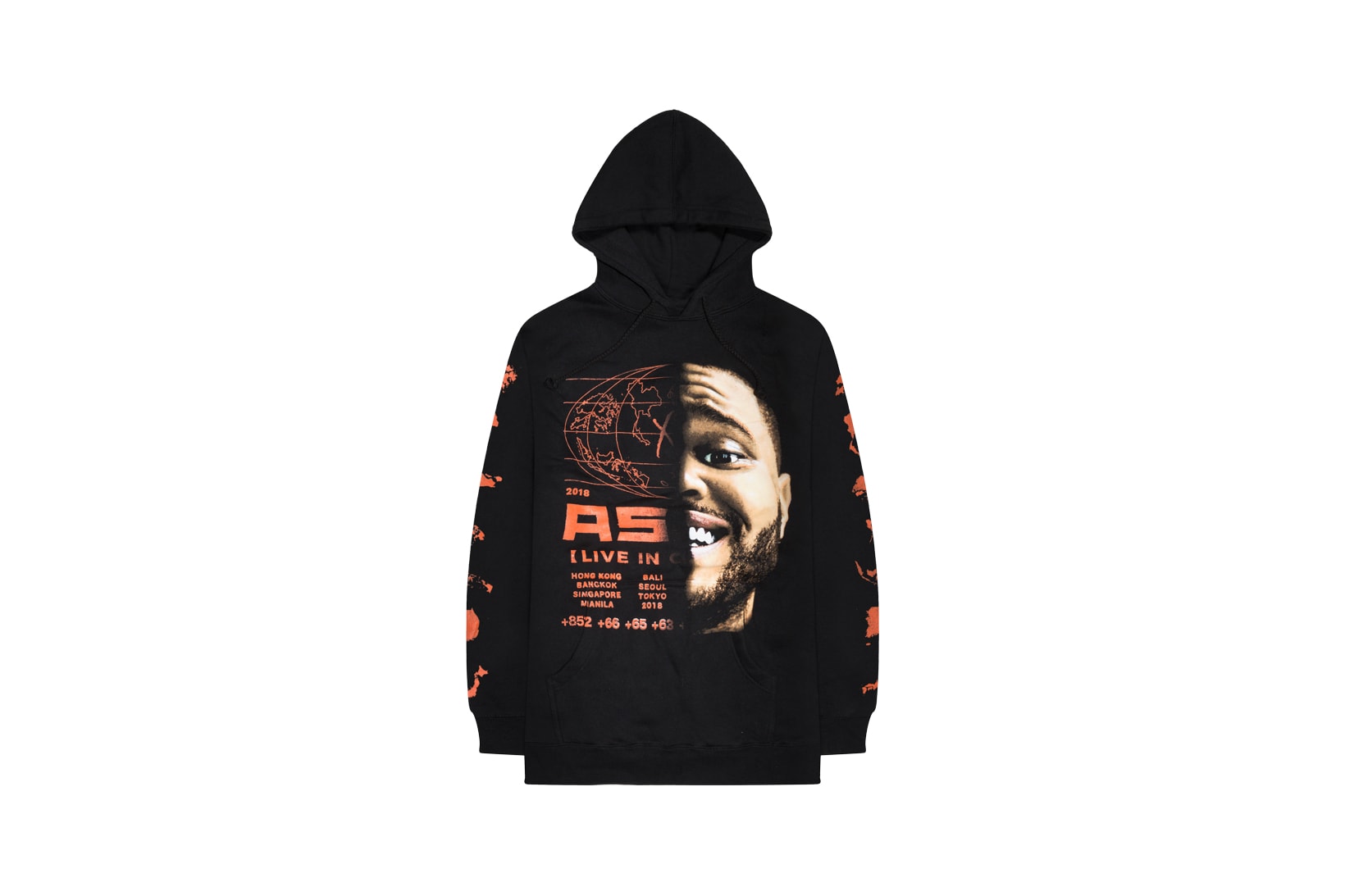 The Weeknd Asia Tour Merch Collection Hoodie Black