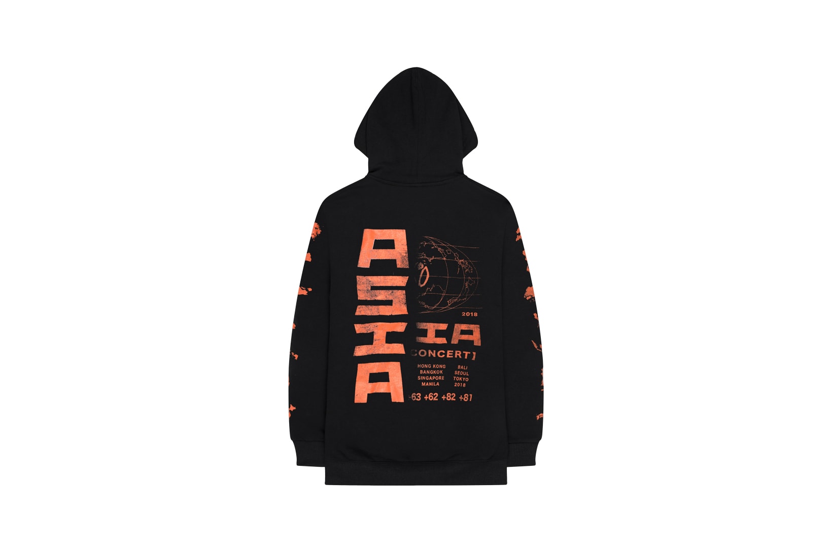 The Weeknd Asia Tour Merch Collection Hoodie Black