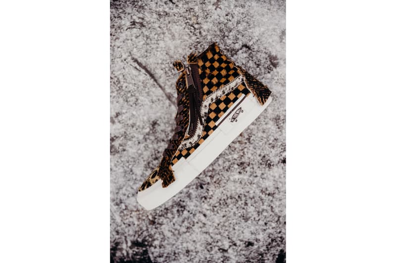 Vans Cut and Paste Pony Hair Pack Print Checkerboard Pattern Graphics Shoe