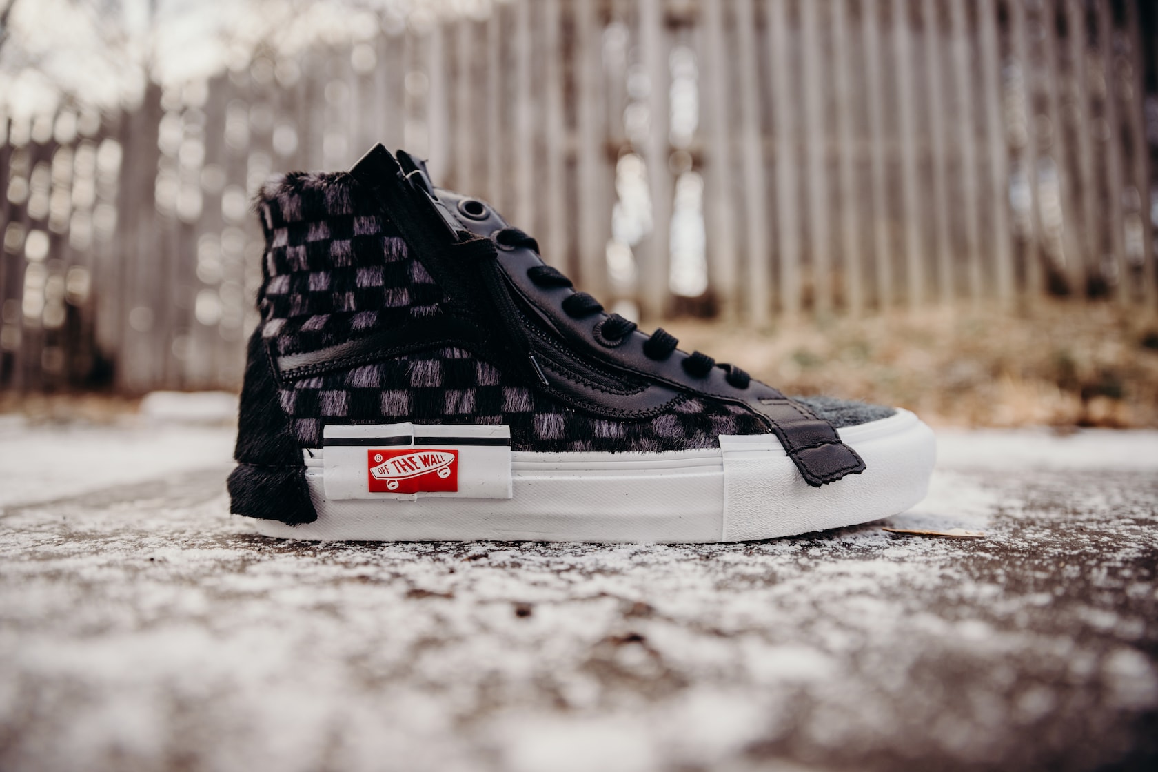 Vans Cut and Paste Pony Hair Pack Print Checkerboard Pattern Graphics Shoe 